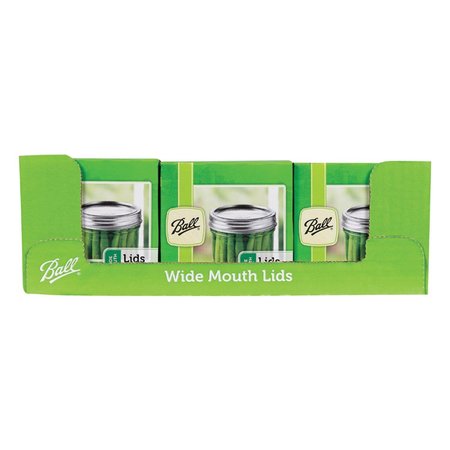 BALL Wide Mouth Canning Lid , 12PK 1440042050